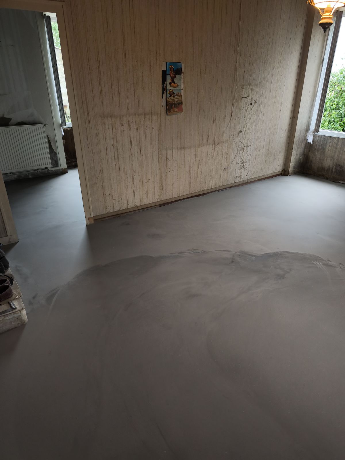 Ragréage dans des chambres Ragréage dans des chambres